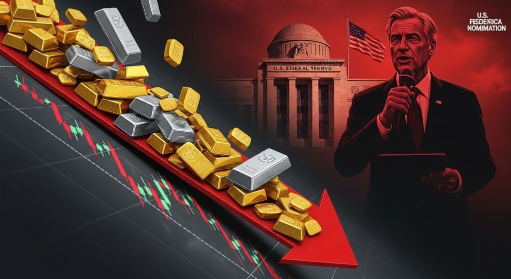 Chute Brutale de l&rsquo;Or et l&rsquo;Argent Après Nomination Fed Trump