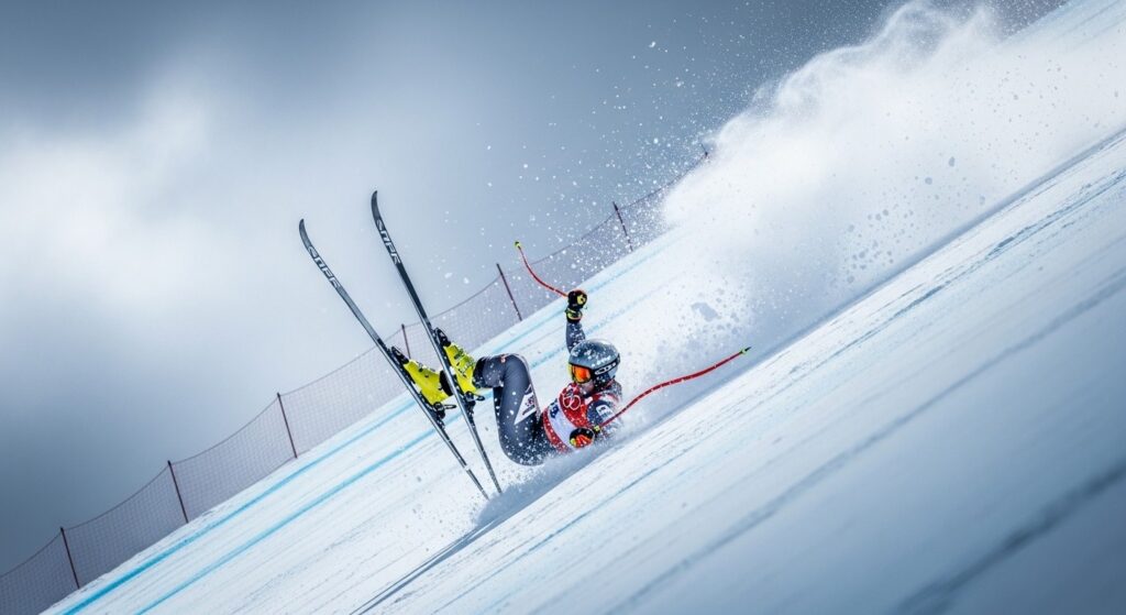 Chute Spectaculaire Muzaton Descente JO 2026