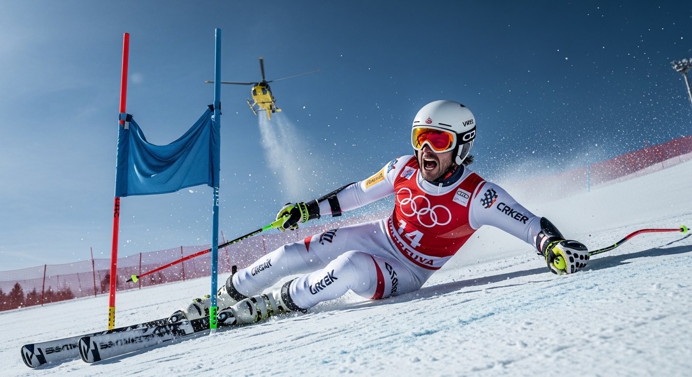 Découvrez les images choc de la chute de Lindsey Vonn lors de la descente olympique 2026 à Cortina. À 41 ans, malgré une grave blessure au genou, la légende du ski a tenté l'impossible. Un moment poignant qui marque les Jeux de Milan-Cortina.
