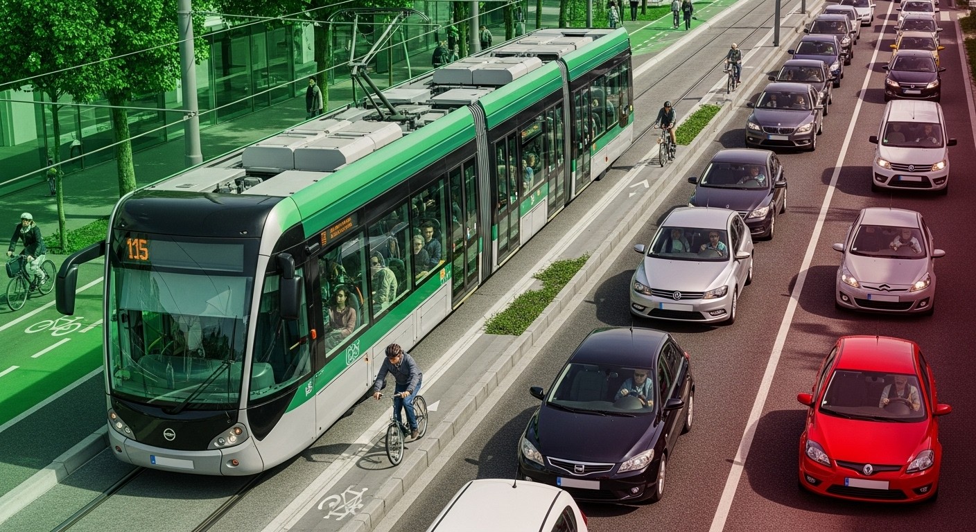 À Clermont-Ferrand, le nouveau réseau Inspire booste la fréquentation des transports en commun de 40 %, mais crispe les automobilistes face à des bouchons et une voiture "sacrifiée". Bilan contrasté un mois après le lancement.