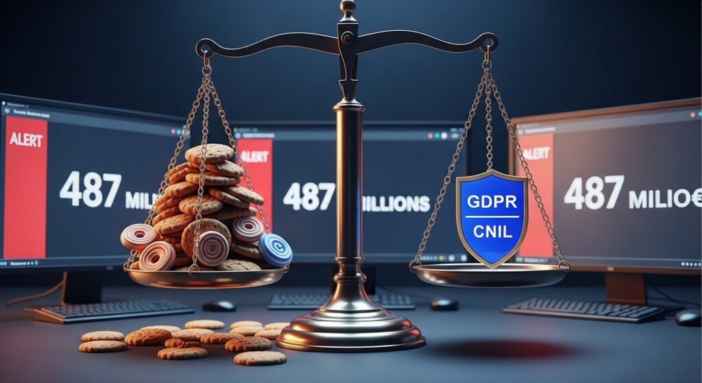 CNIL : Record d&rsquo;amendes à 487 Millions d&rsquo;Euros en 2025