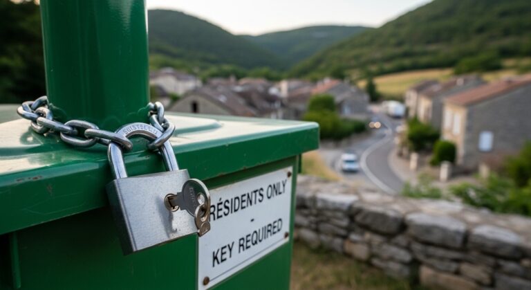 Communes Ardéchoises Verrouillent Poubelles Contre Tourisme Déchets