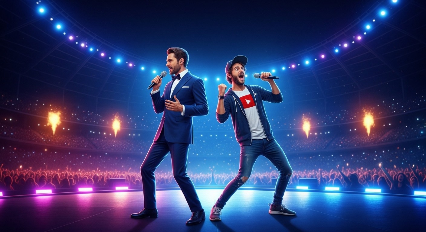 Découvrez l'incroyable concert surprise de Pierre Niney et Loris Giuliano à l'Accor Arena le 9 mars 2026. Une chanson unique, une amitié improbable et 14500 billets vendus en heures : que cache ce show fou ?