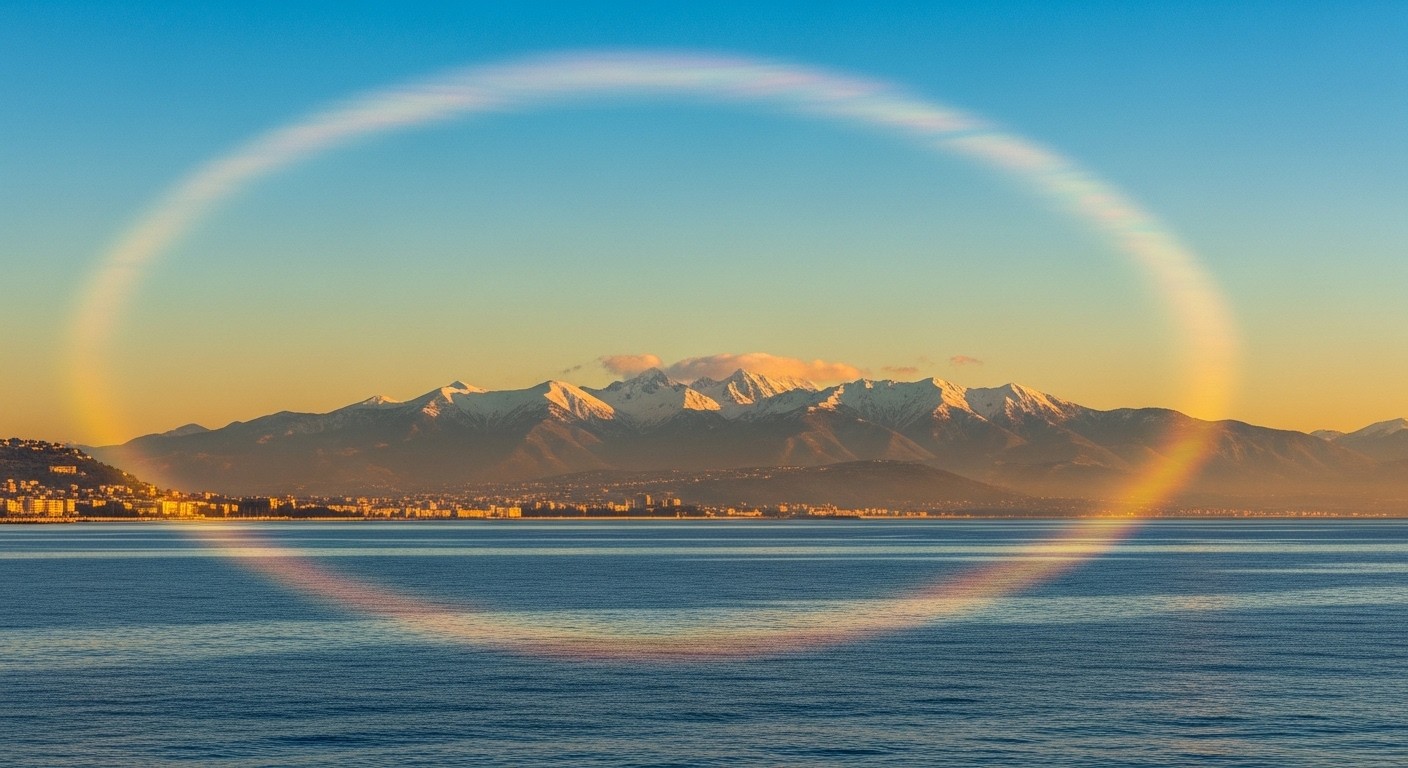 Découvrez pourquoi les sommets corses apparaissent soudain depuis Nice malgré 180 km de mer. Explication du phénomène de réfraction lumineuse rare qui fascine chaque hiver.