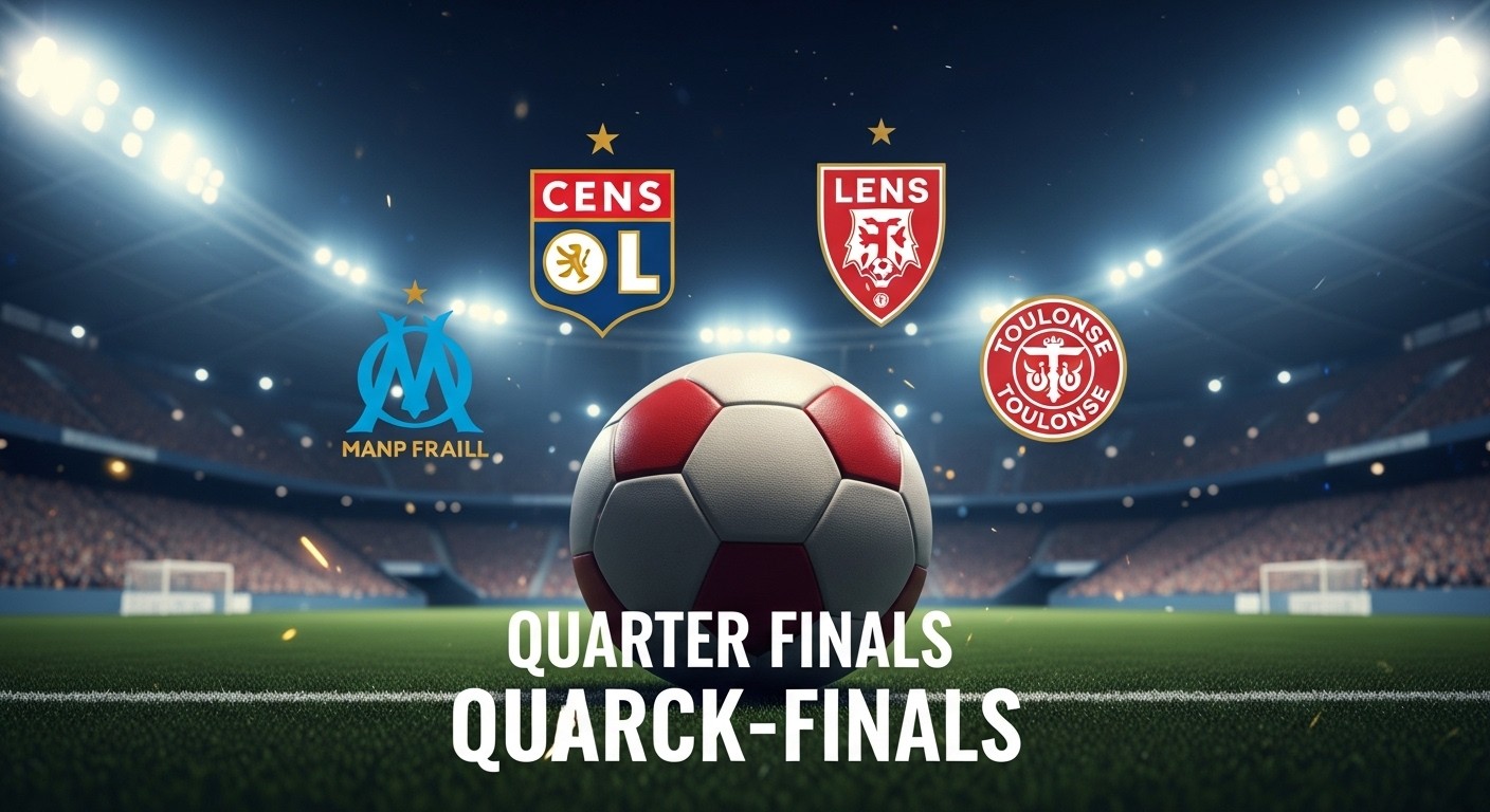 Découvrez le programme complet des quarts de finale de la Coupe de France 2026 avec dates, horaires et chaînes TV pour les matchs OM-Toulouse et OL-Lens. Suspense garanti !