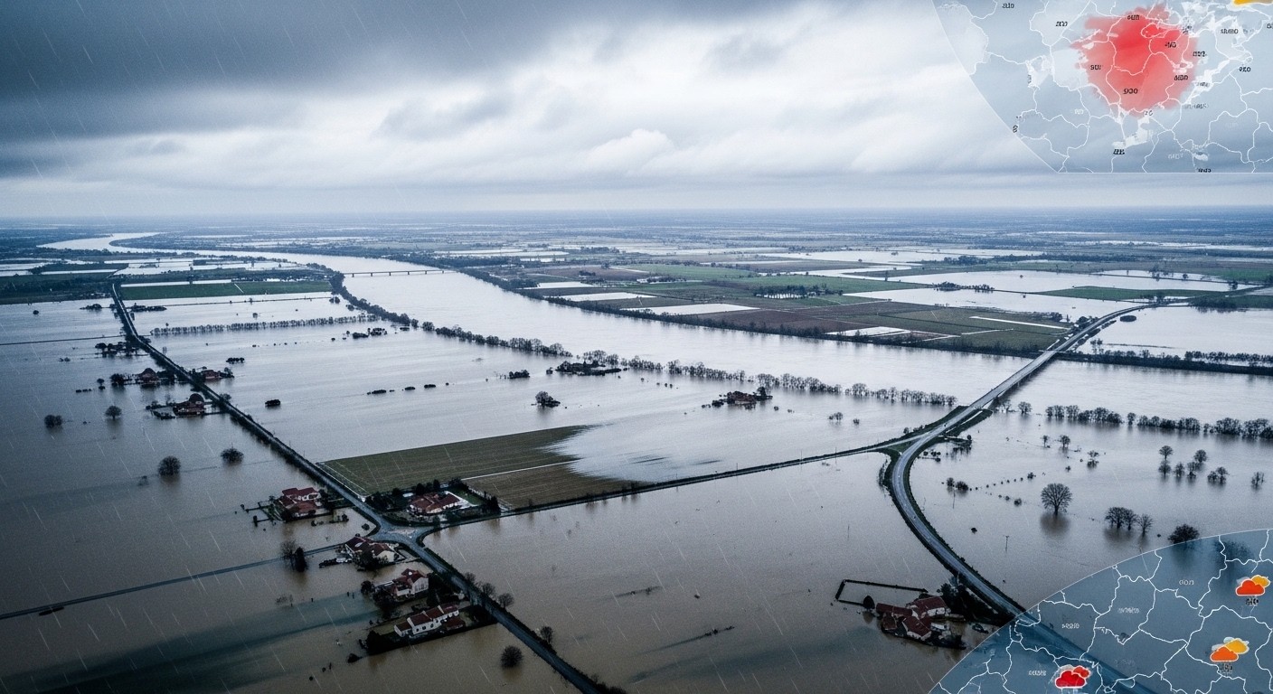 Découvrez l'ampleur historique des crues en France en février 2026 : humidité des sols record, images satellites, vigilances rouge et orange. Situation exceptionnelle expliquée.