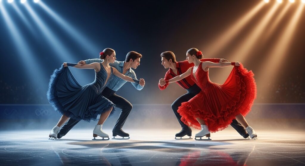 Danse sur Glace JO 2026 : Duel Français-Américains pour l&rsquo;Or