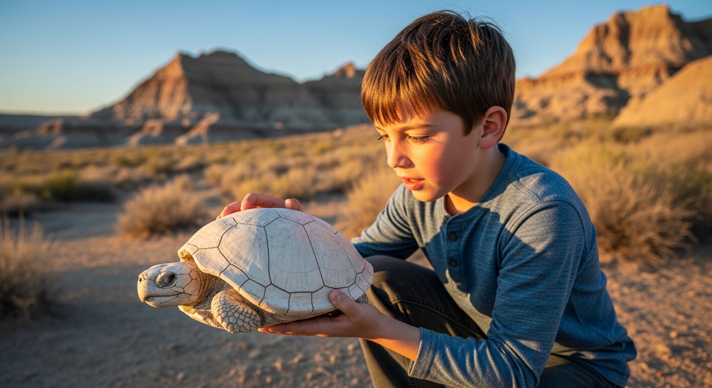 Un garçon de 11 ans tombe sur une tortue fossilisée vieille de 48 millions d'années lors d'une balade avec ses grands-parents dans le Wyoming. Une histoire qui rappelle l'importance de la curiosité et de la protection du patrimoine naturel. Découvrez les détails !