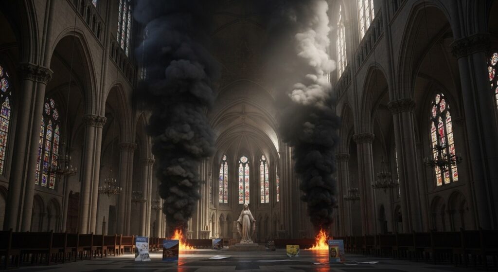 Départ de Feu dans Basilique près de Nancy : Plainte Déposée