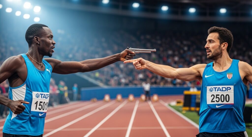 Disqualification Choc en Athlétisme : Le Geste qui a Coûté la Victoire