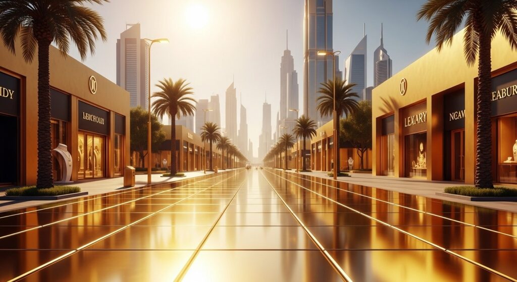 Dubaï va inaugurer une rue pavée d’or véritable