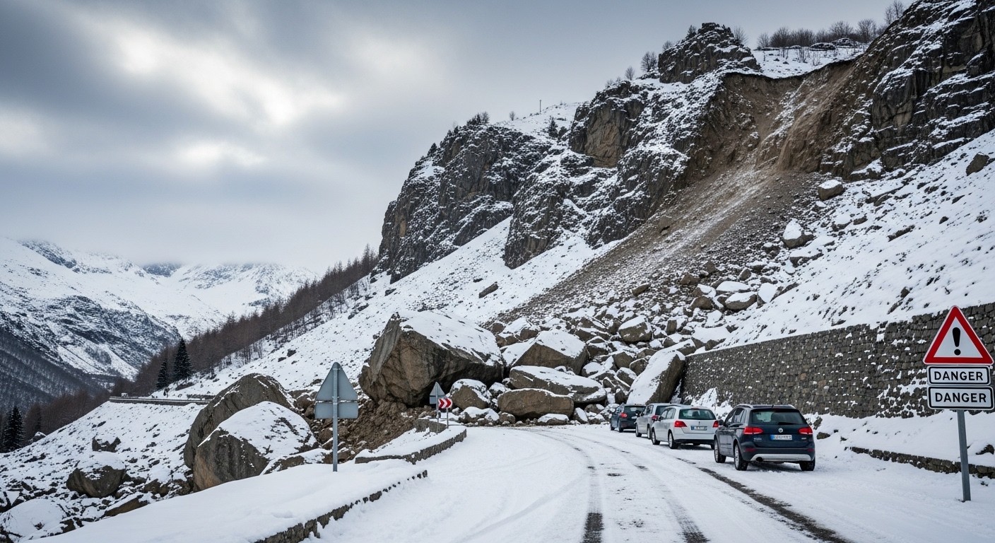 Éboulements sur RD66 et RN20 bloquent accès Cerdagne-Capcir et Andorre. Impact sur tourisme hivernal, commerçants en difficulté : quand réouvriront les axes ? Découvrez la situation actuelle.