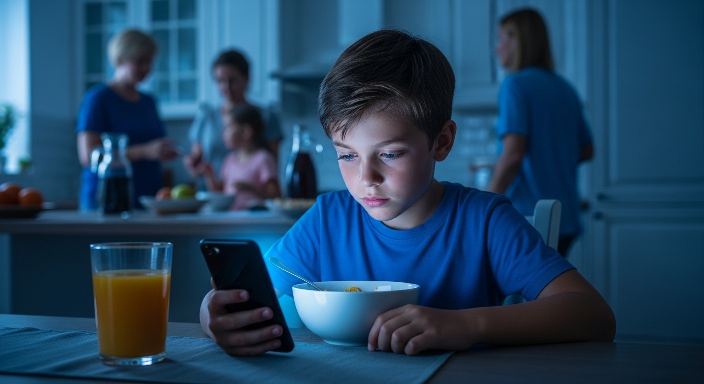 Un enfant sur cinq consulte un écran dès le réveil ou au petit-déjeuner. Découvrez les résultats alarmants d'une récente étude et les impacts sur le sommeil, la concentration et la santé mentale des 8-15 ans.