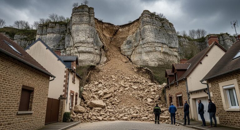 Effondrement de Falaise à Thiverny : Retour Incertain pour les Habitants