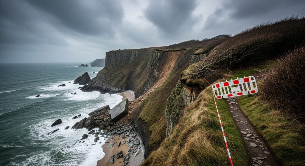 Effondrement de falaise en Bretagne : GR34 fermé aux randonneurs