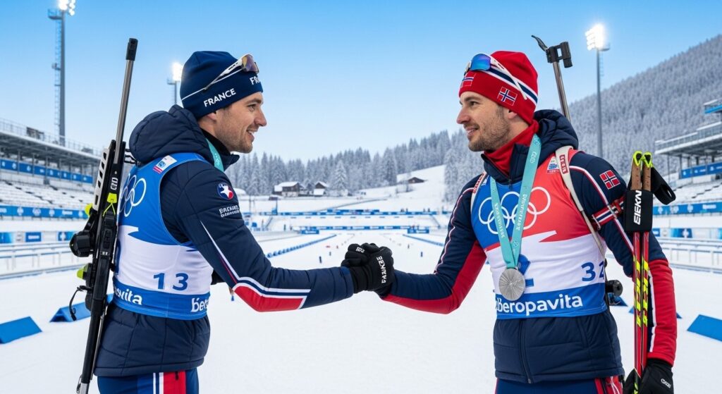 Émilien Jacquelin et Sturla Laegreid : Fin de l’embrouille aux JO 2026