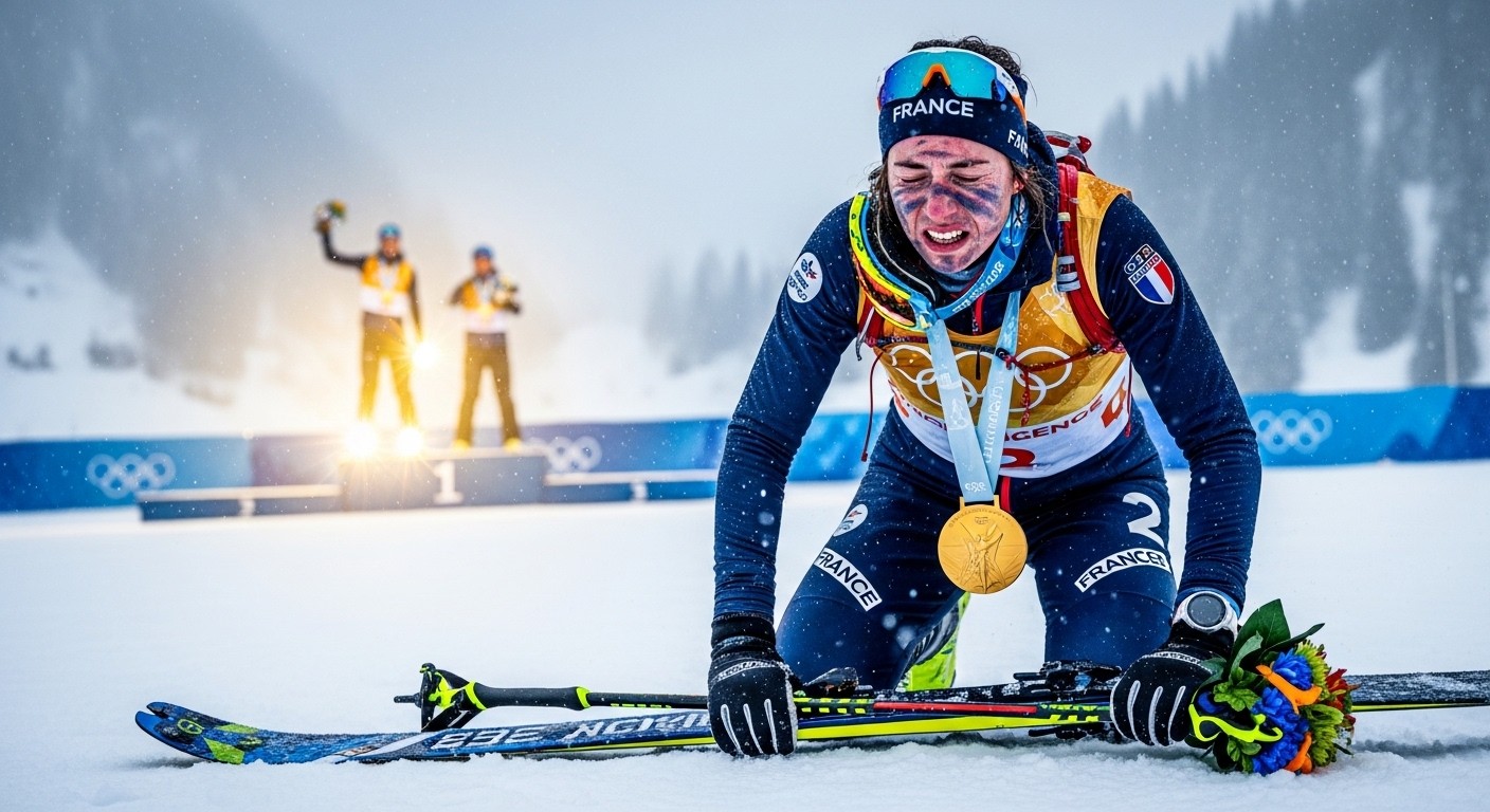 Découvrez comment Emily Harrop, épuisée au point de vomir après son effort titanesque, a offert à la France son premier titre olympique en ski alpinisme avec Thibault Anselmet aux JO 2026.