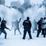 Enquête à New York Après Jets de Boules de Neige sur Policiers