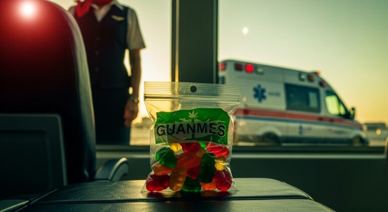 Équipage Hospitalisé Après Bonbons au Cannabis Offerts en Vol