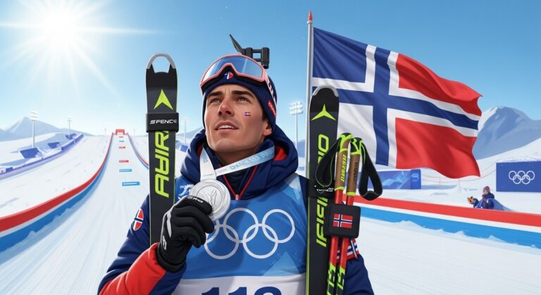 Éric Perrot Argent Biathlon Individuel JO 2026