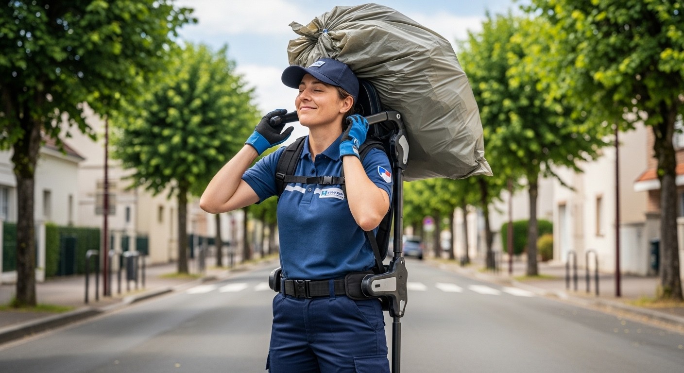 Découvrez comment les exosquelettes transforment le quotidien des agents de propreté à Villejuif. Moins de fatigue, dos préservé : une innovation qui soulage vraiment les travailleurs de terrain.