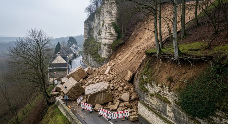 Falaises Instables à Vire-Normandie : Éboulements et Urgence Sécuritaire