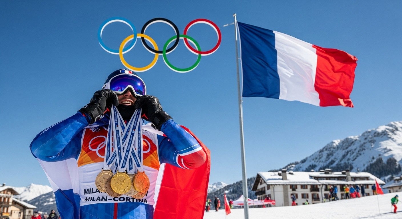 La France explose aux JO d'hiver 2026 de Milan-Cortina avec 15 médailles déjà, égalant son record historique. Biathlon en feu, ski de fond et snowboardcross brillent : le détail et les espoirs pour la suite !