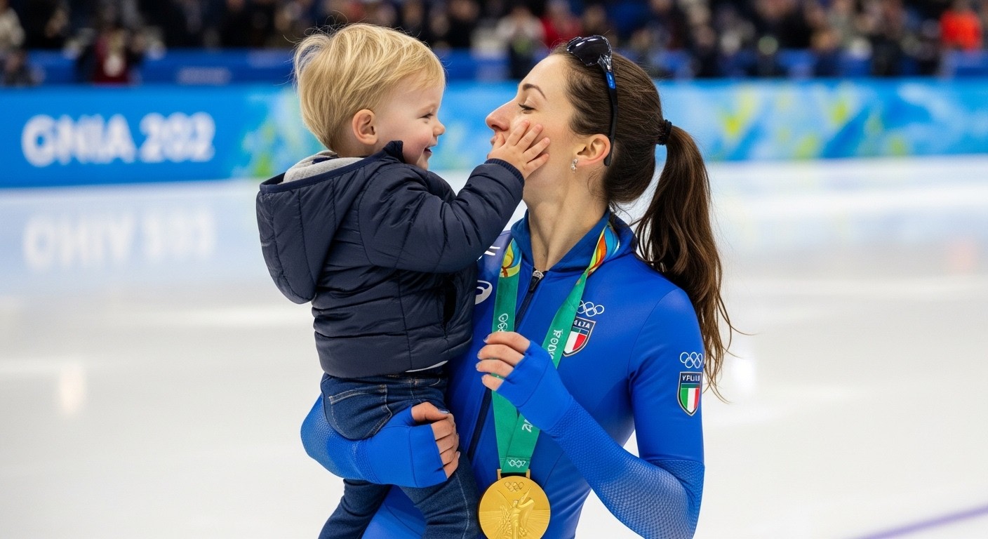 Découvrez comment la double championne olympique de patinage de vitesse a réagi aux attaques odieuses sur son fils de 2 ans et demi après sa victoire aux JO d'hiver de Milan-Cortina. Une histoire touchante de maternité et sport de haut niveau.