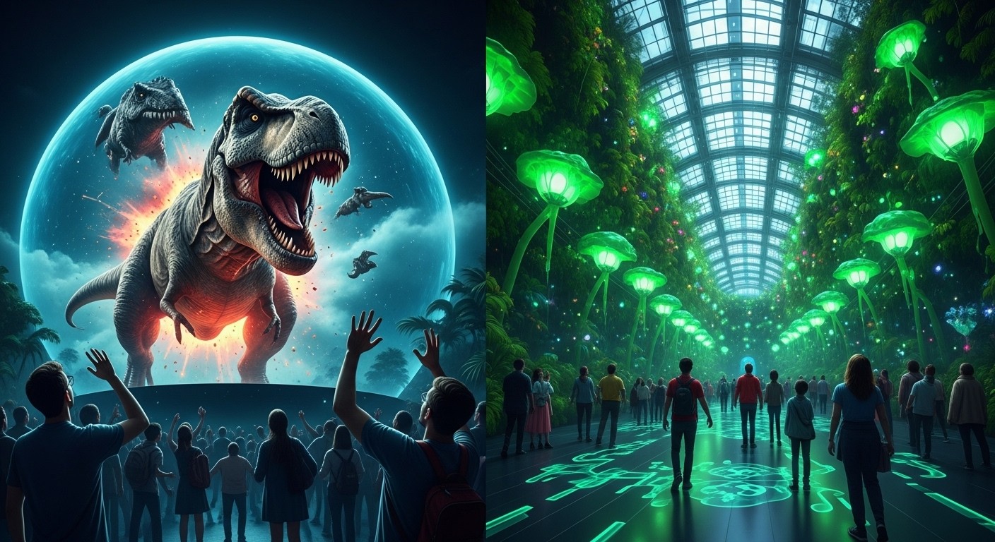 Découvrez les nouveautés 2026 du Futuroscope : La Serre des Mondes immersive et le film T-Rex géant. Test complet, sensations et conseils pour une visite inoubliable près de Poitiers !