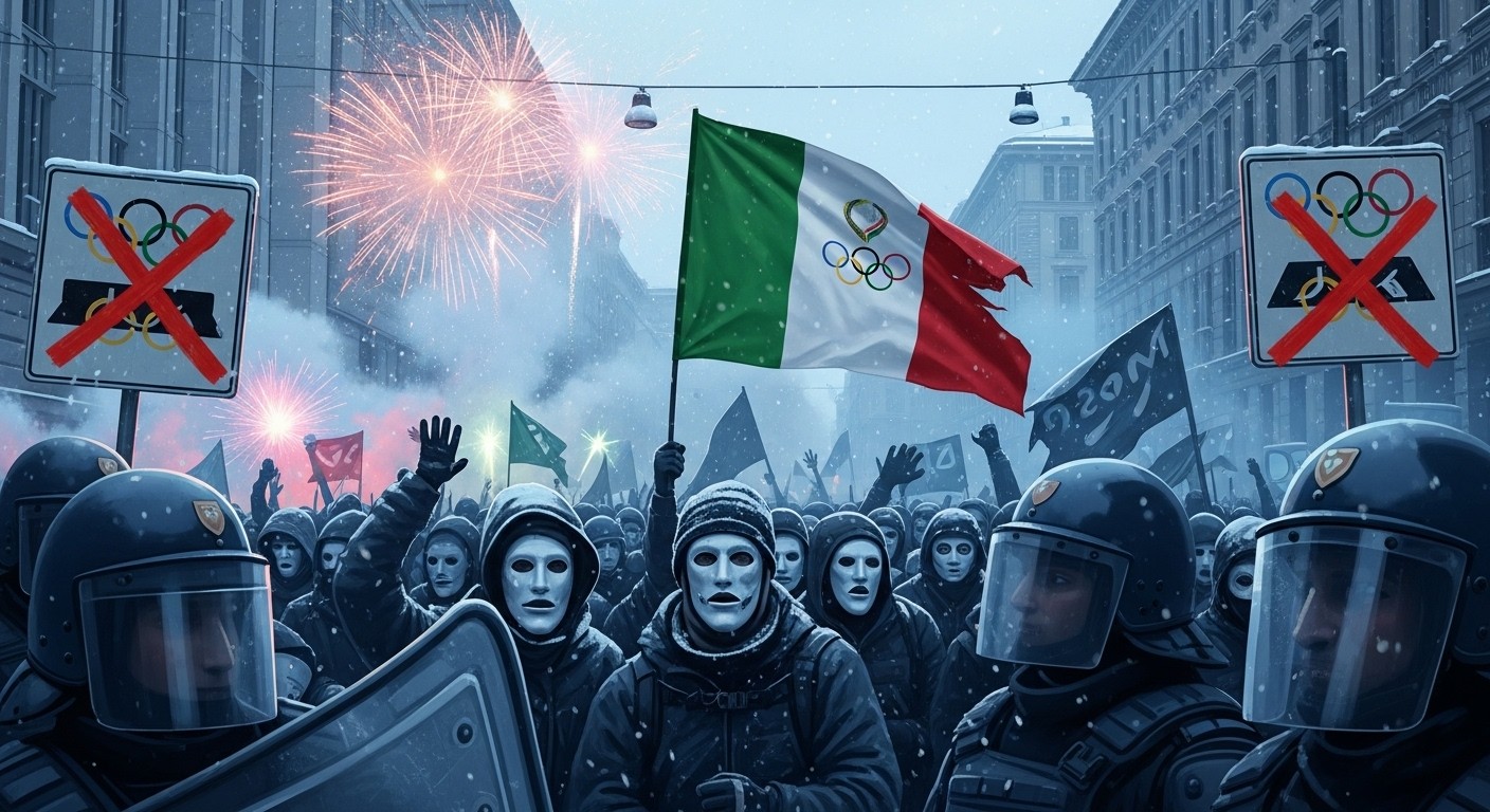 Découvrez pourquoi Giorgia Meloni qualifie les manifestants anti-JO de Milan-Cortina 2026 d'"ennemis de l'Italie" après des heurts violents et sabotages. Une polémique qui divise.