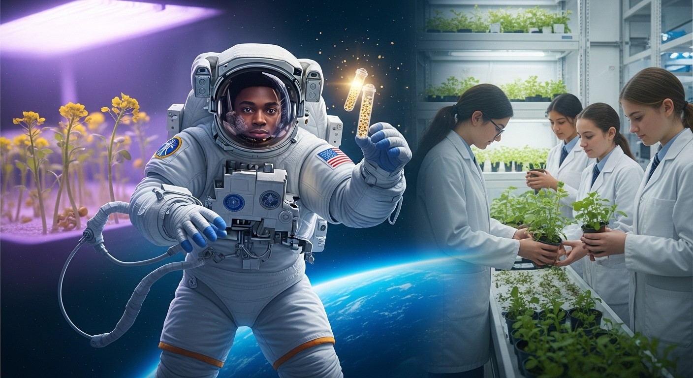 Découvrez comment des lycéens cultivent 300 000 graines pour l'expérience ChlorISS de Sophie Adenot dans l'espace, impliquant 260 000 élèves français.