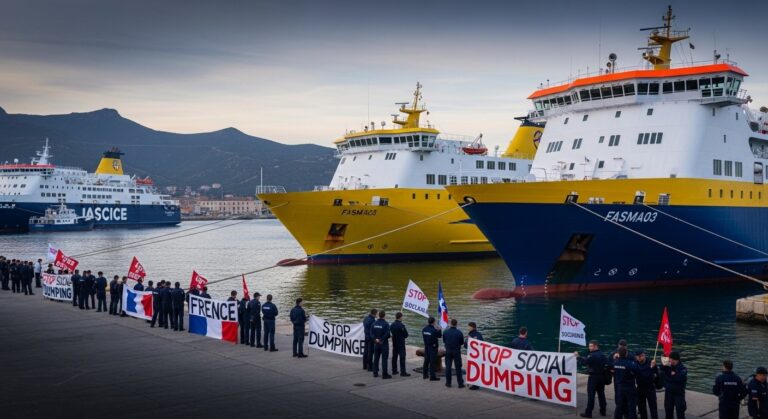Grève en Corse : Navires Corsica Ferries Bloqués à Ajaccio et Bastia