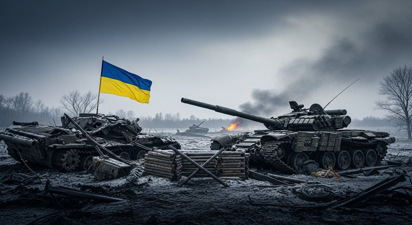 Quatre ans après l'invasion, Macron pointe le triple échec russe (militaire, économique, stratégique). L'Europe reste mobilisée pour soutenir l'Ukraine face à une guerre d'usure.