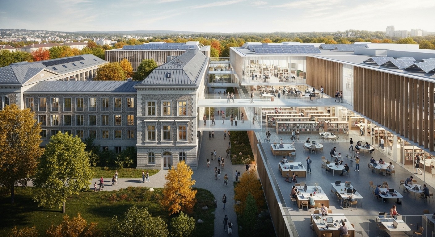 Découvrez le projet ambitieux à 230 millions d'euros qui va métamorphoser le campus d'HEC Paris à Jouy-en-Josas d'ici 2031 : durabilité, innovation et héritage modernisé.