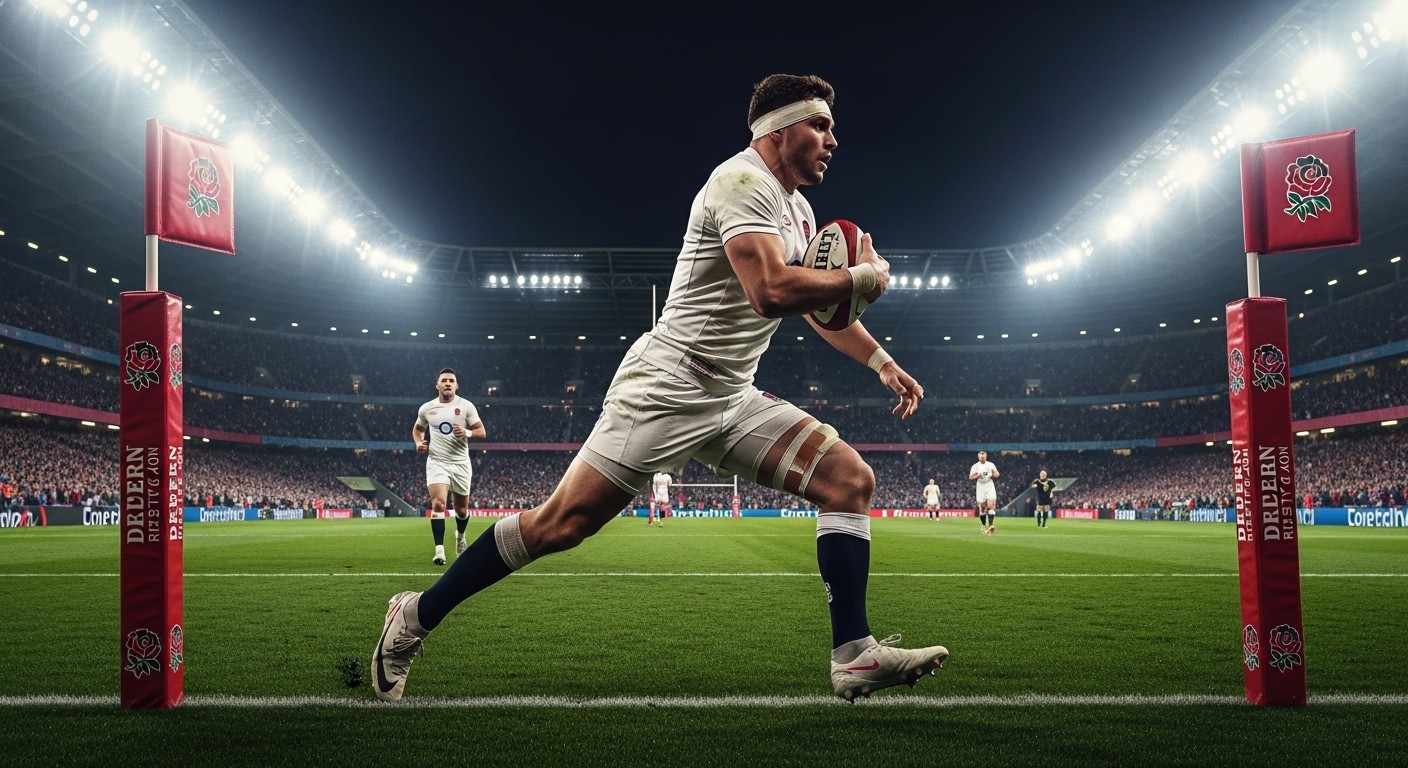 Henry Arundell, ailier anglais de Bath, titulaire contre le Pays de Galles. Après un passage difficile au Racing 92, son jeu plus complet séduit Borthwick. Retour au premier plan ?