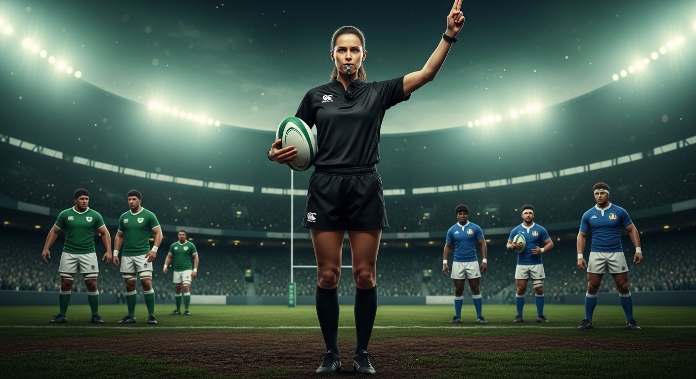 Découvrez comment Hollie Davidson, à 33 ans, brise le plafond de verre en devenant la première femme à arbitrer un match masculin du Tournoi des Six Nations lors d'Irlande-Italie (20-13). Un moment historique pour le rugby.