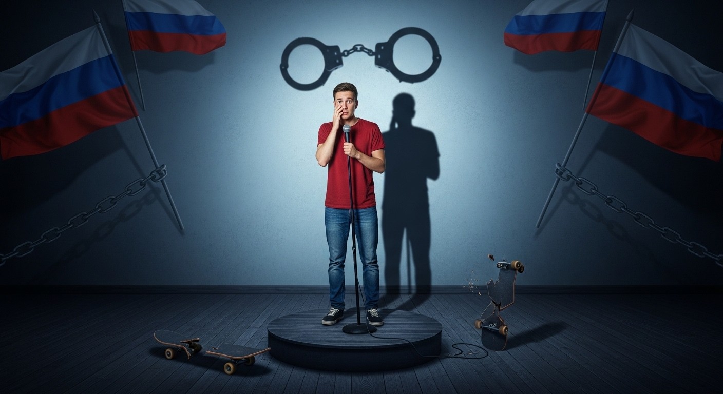 Un jeune comédien russe écope de près de 6 ans de prison pour une simple blague sur un vétéran amputé. Décryptage d'une affaire qui interroge la liberté d'expression en Russie.