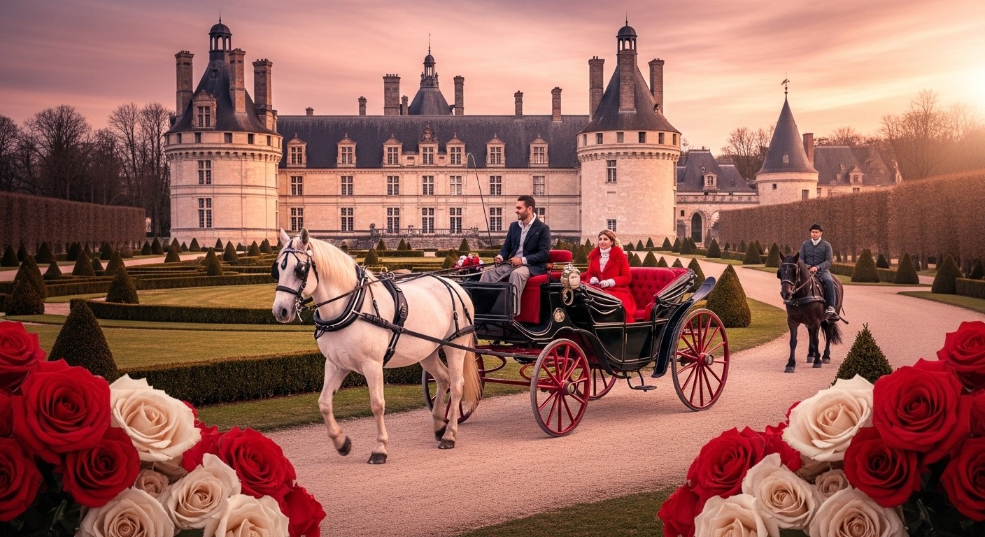 Découvrez nos bons plans originaux pour la Saint-Valentin 2026 dans les Yvelines : promenade en calèche, salon romance et speed dating pour une fête des amoureux inoubliable près de Paris.