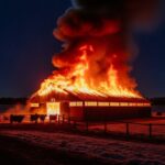 Incendie en Marne : 22 Vaches Meurent dans un Hangar