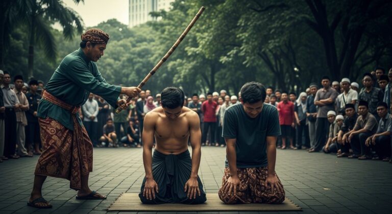 Indonésie : Couple Flagellé 140 Fois pour Relations Hors Mariage