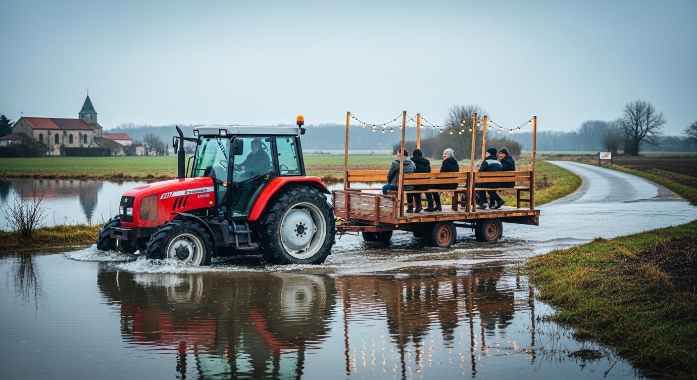 Découvrez comment un petit village de Charente-Maritime lutte contre les inondations récurrentes grâce à un tracteur communal ingénieux. Solidarité, anecdotes et réalité du terrain en 2026.