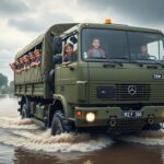 Inondations en Charente-Maritime : Retour à l&rsquo;École en Camion Militaire