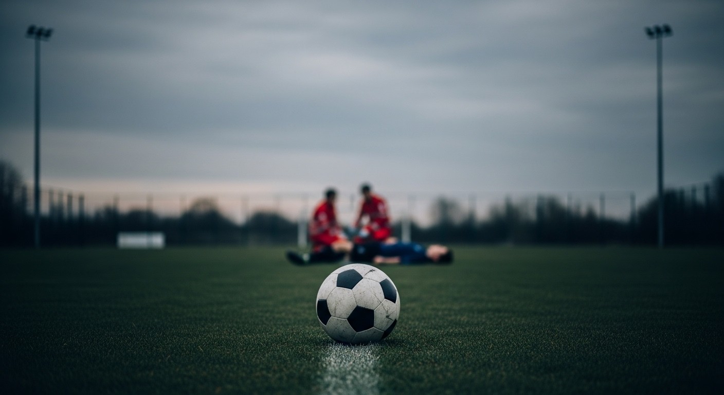 Tragédie sur un terrain amateur : un joueur de 17 ans s’effondre en plein match et décède malgré l’intervention des secours. Que nous apprend ce drame sur la santé des jeunes sportifs ?
