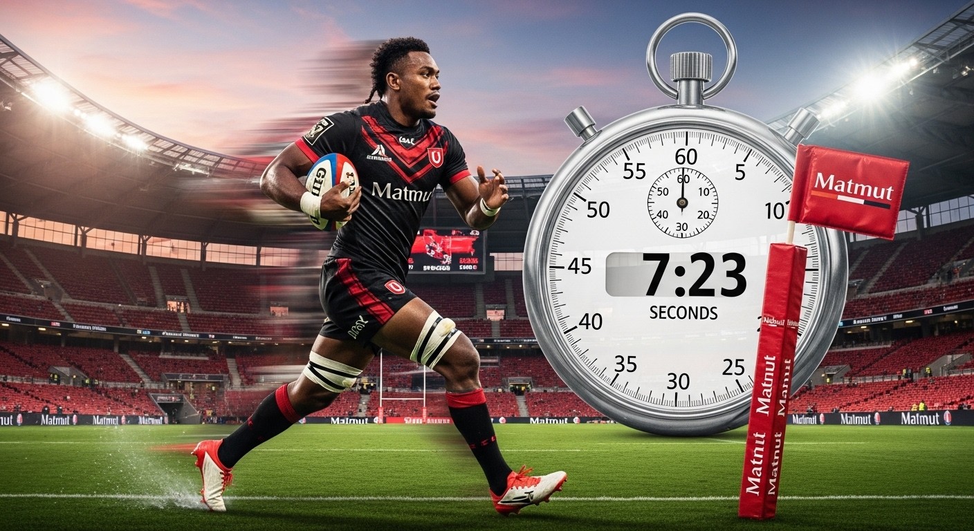 Découvrez l'exploit incroyable de Jiuta Wainiqolo : un triplé en 7 min 23 s contre Montauban, record historique du Top 14. Puissance fidjienne et démonstration lyonnaise !