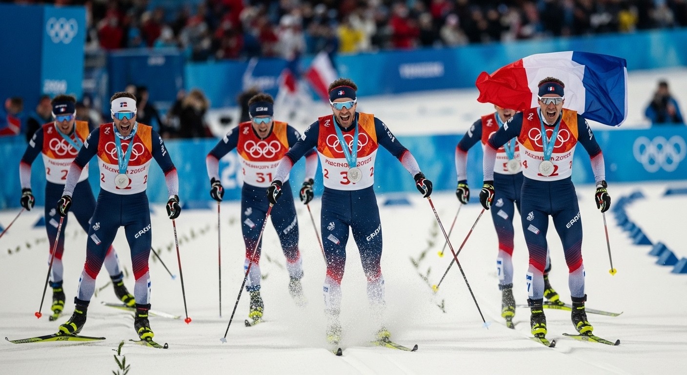 Découvrez comment l'équipe de France a décroché l'argent sur le relais 4x7,5 km aux JO 2026, une première historique derrière la Norvège. Portés par Mathis Desloges et une cohésion exemplaire !