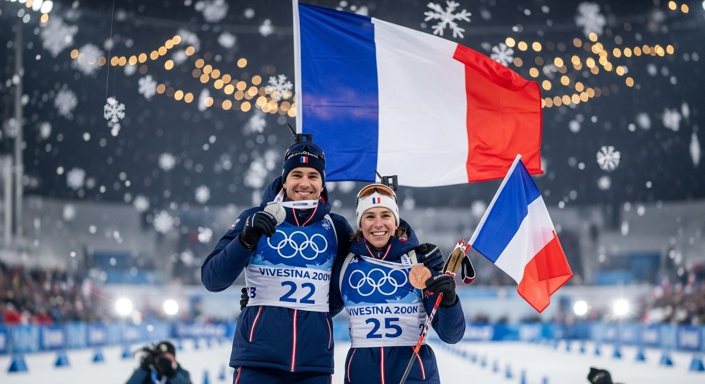 Découvrez le résumé captivant de la 8e journée des JO 2026 : Océane Michelon en argent et Lou Jeanmonnot en bronze sur le sprint biathlon, plus l'or historique du Brésil en ski alpin. Émotions fortes !