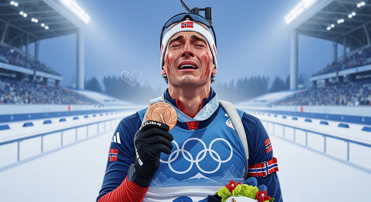 Aux JO d'hiver 2026, un biathlète norvégien confesse en direct son infidélité après sa médaille de bronze. Son ex réagit : "Difficile de pardonner". Drame personnel au cœur des Jeux.