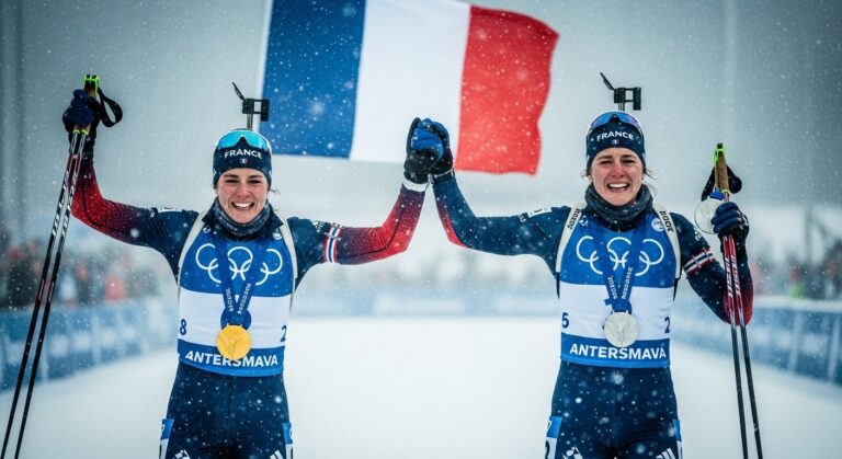 JO 2026 Biathlon : Doublé Français Mass-Start Femmes
