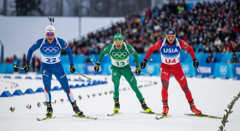 JO 2026 Biathlon : Fabien Claude Remporte un Sprint Improvisé Inoubliable