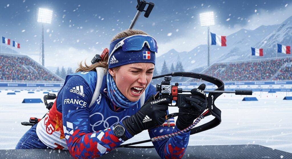 JO 2026 Biathlon : Les Regrets Amers de Lou Jeanmonnot Après sa 4e Place